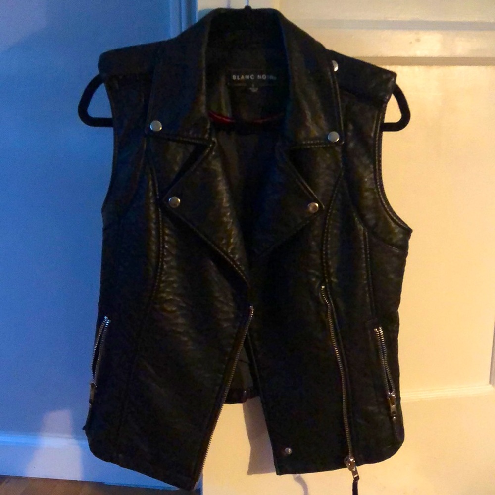 Leather best with silver embellishments